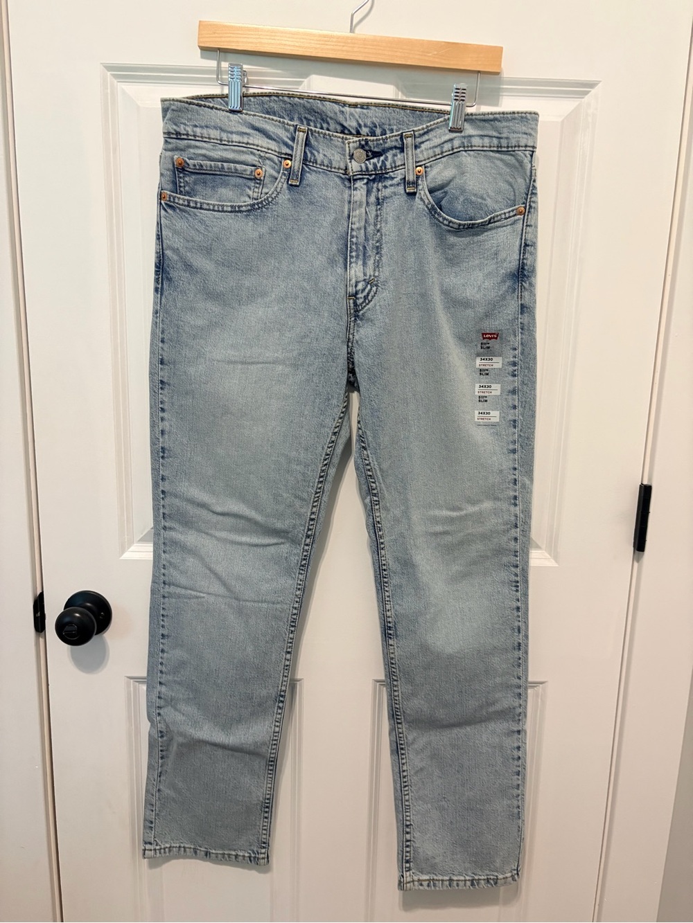 Levi's Men’s 511 Slim Fit Jeans With Added Stretch in Light Wash 34x30